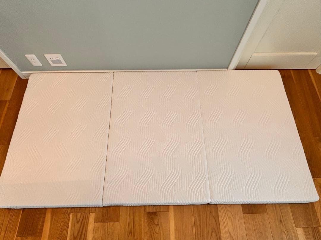 プリマ フトン 厚み 8cm シングル 折りたたみマットレス 三つ折り【美品】
