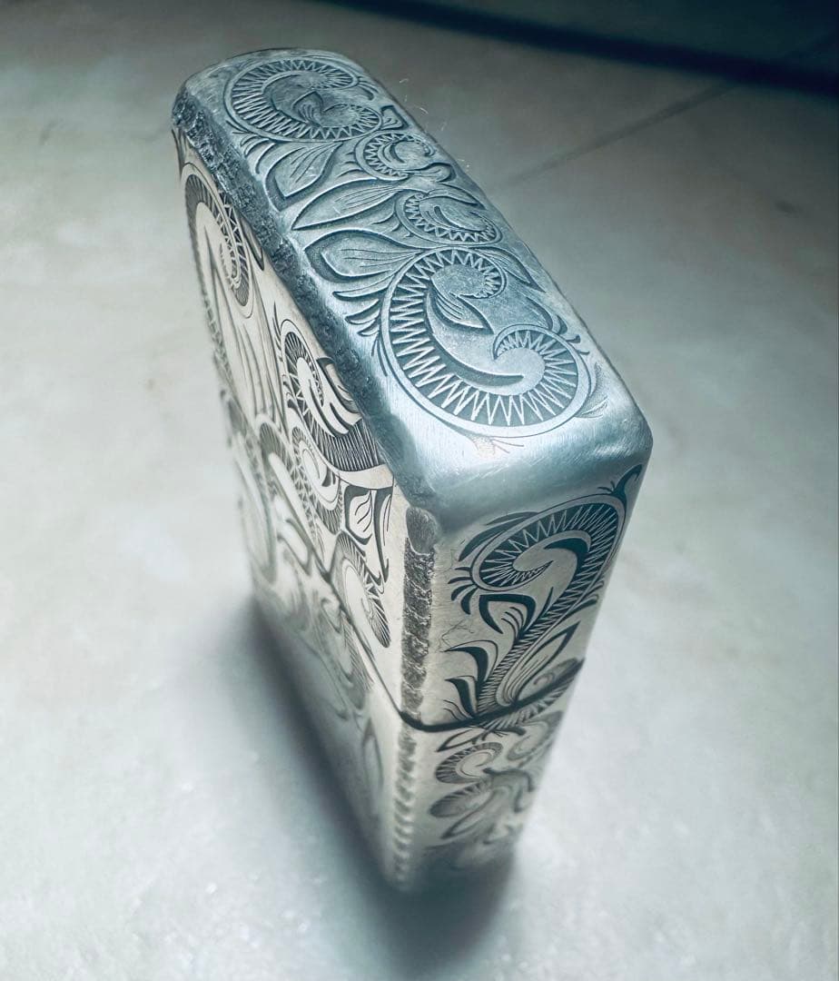 純銀×五面彫刻×Armor （70g） Zippo