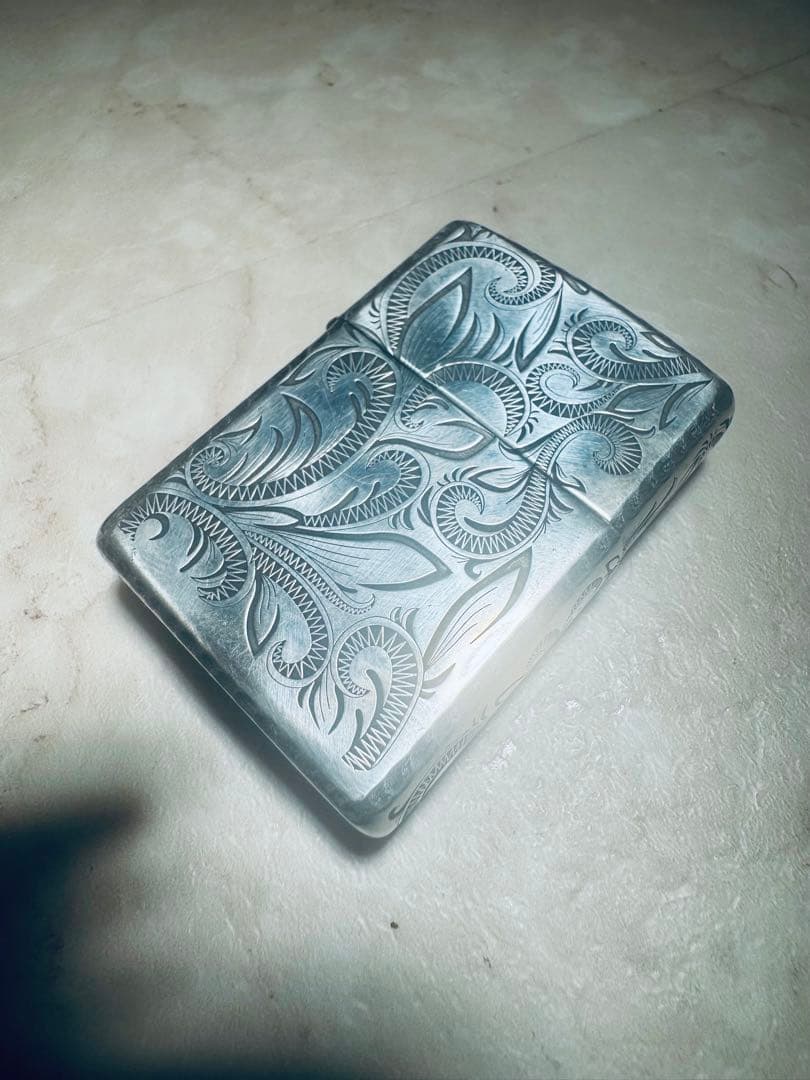 純銀×五面彫刻×Armor （70g） Zippo