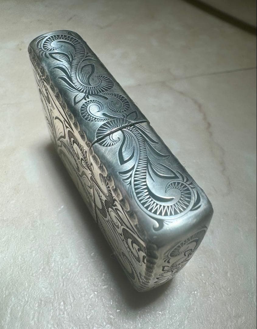 純銀×五面彫刻×Armor （70g） Zippo