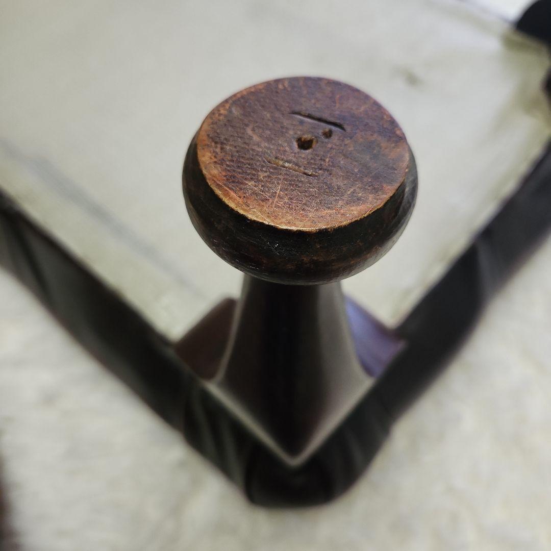 本革　 ブラウン　 オットマン　チェスターフィールド　イギリス　ヴィンテージ