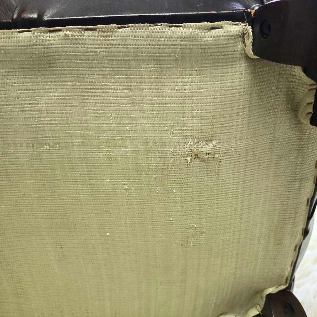 本革　 ブラウン　 オットマン　チェスターフィールド　イギリス　ヴィンテージ