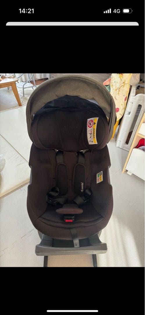 【成約済み】コンビ THE S (ザ・エス) ISOFIX カーキ 付属品完備