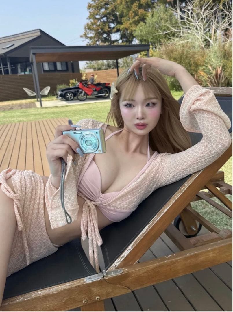 ♥️4WAYレースウエストクロスビキニ　PNK♥️