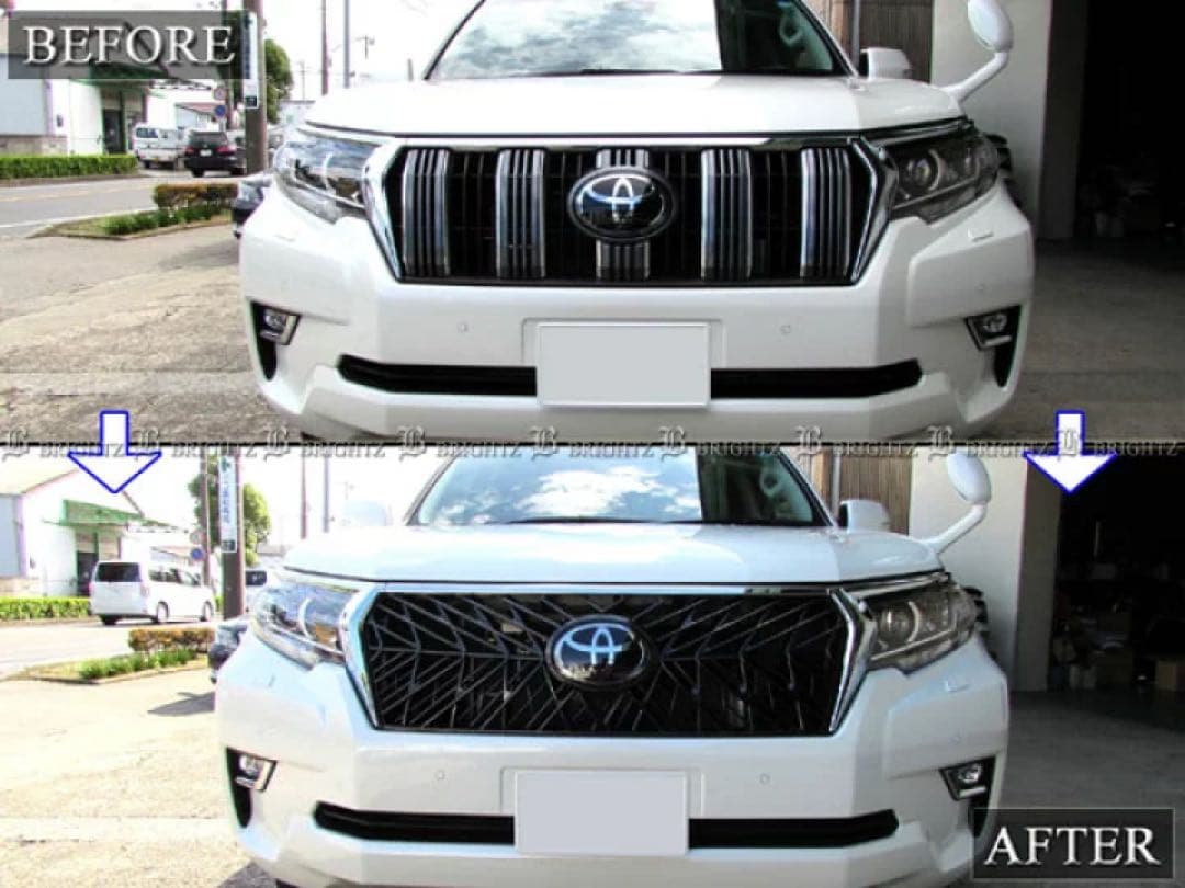 プラド 150 151 後期 フロントグリル本体レクサス風