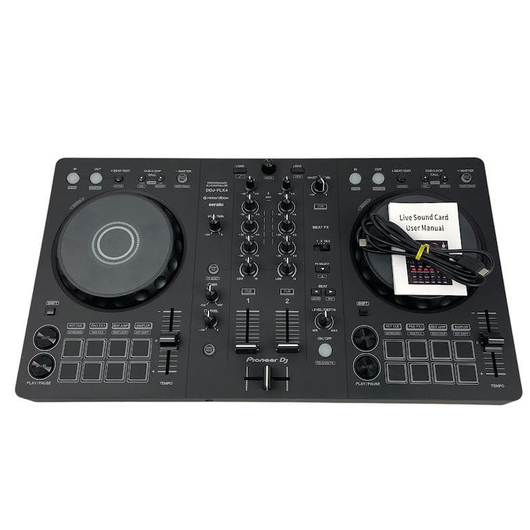 ●Pioneer DJ●DJコントローラーDDJ-FLX4 コンデンサーマイク付