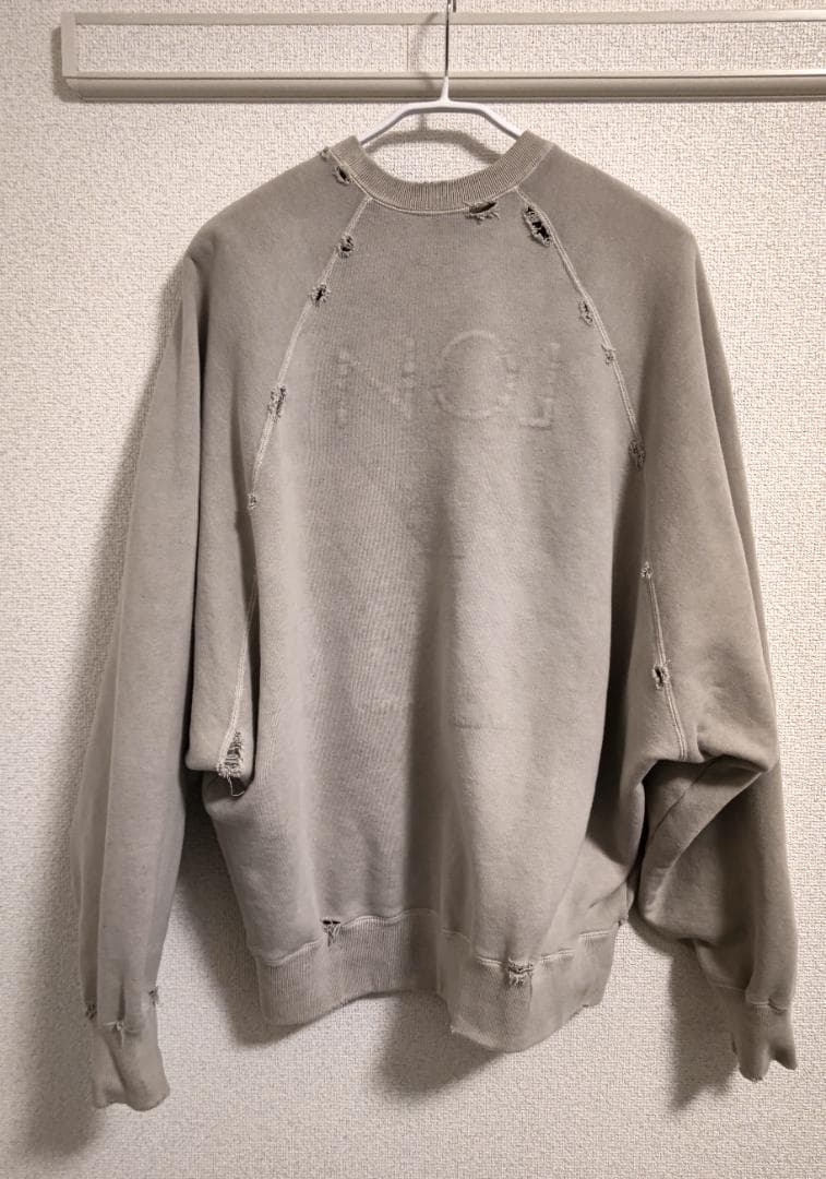 特別仕様ライトグレー【LON】TWO SIDE SWEATSHIRT #04新品
