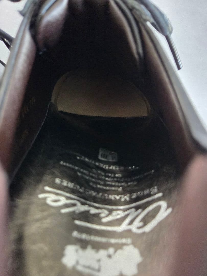 【美品】大塚製靴　レザースニーカー　ジェントル　24.5cm　ブラック