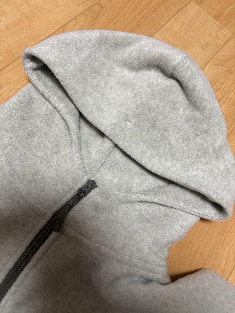 ニコアンド ソフトフリース切り替えzipパーカー　ベージュ