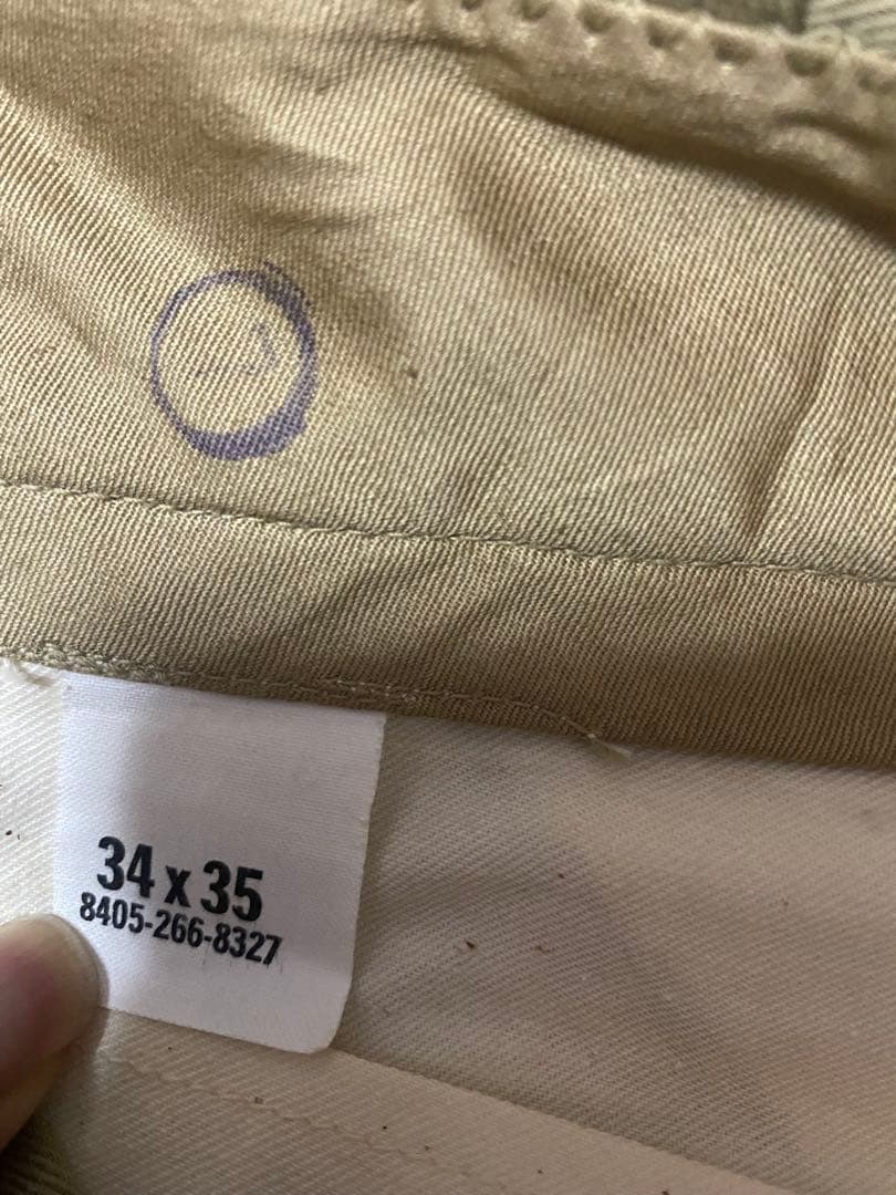 50s60s 米軍U.S.marinesチノ34/35 デッドストック　army