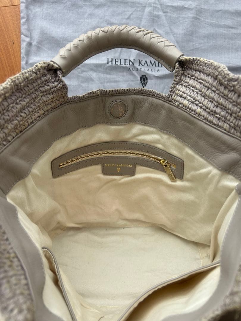 HELEN KAMINSKI ラフィアかごバッグ