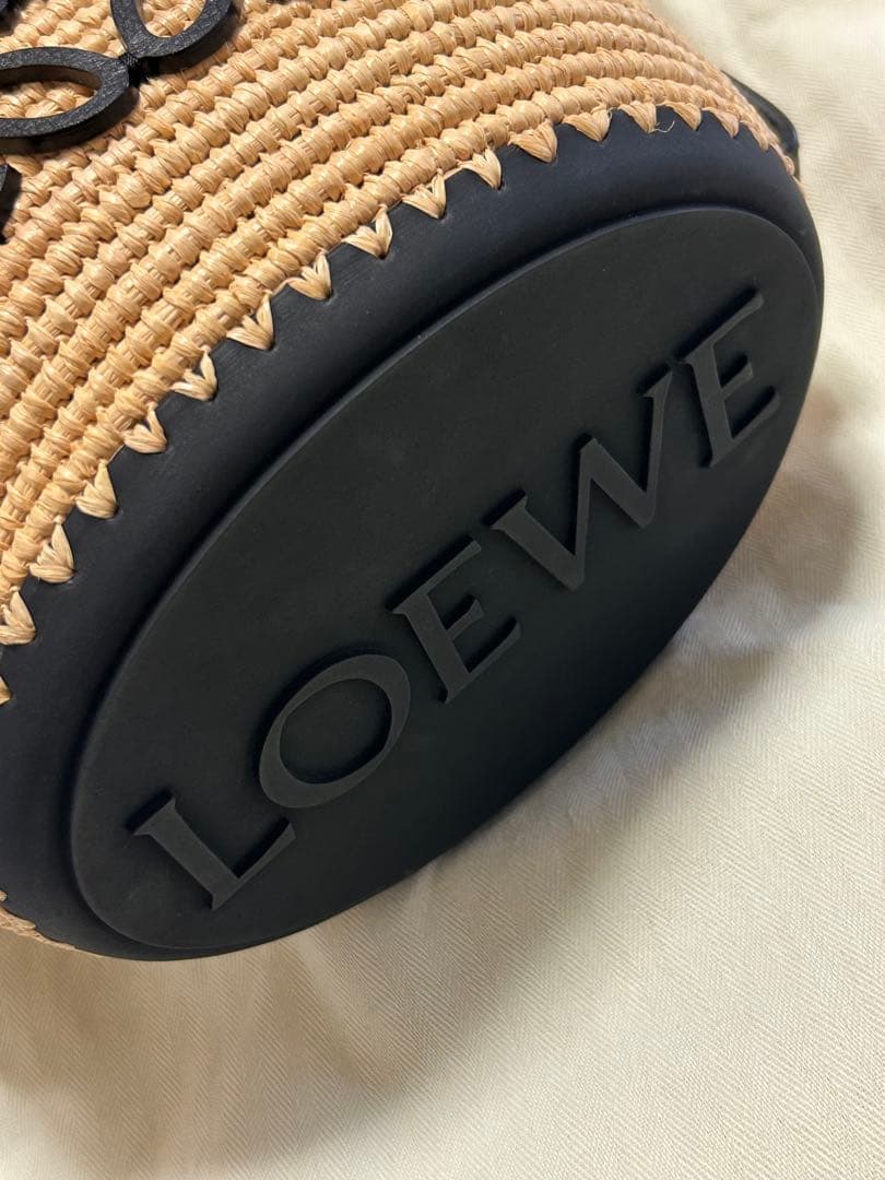 専用出品LOEWEロエべ★ビーハイブ バスケットカゴバッグ ラフィア×カーフ