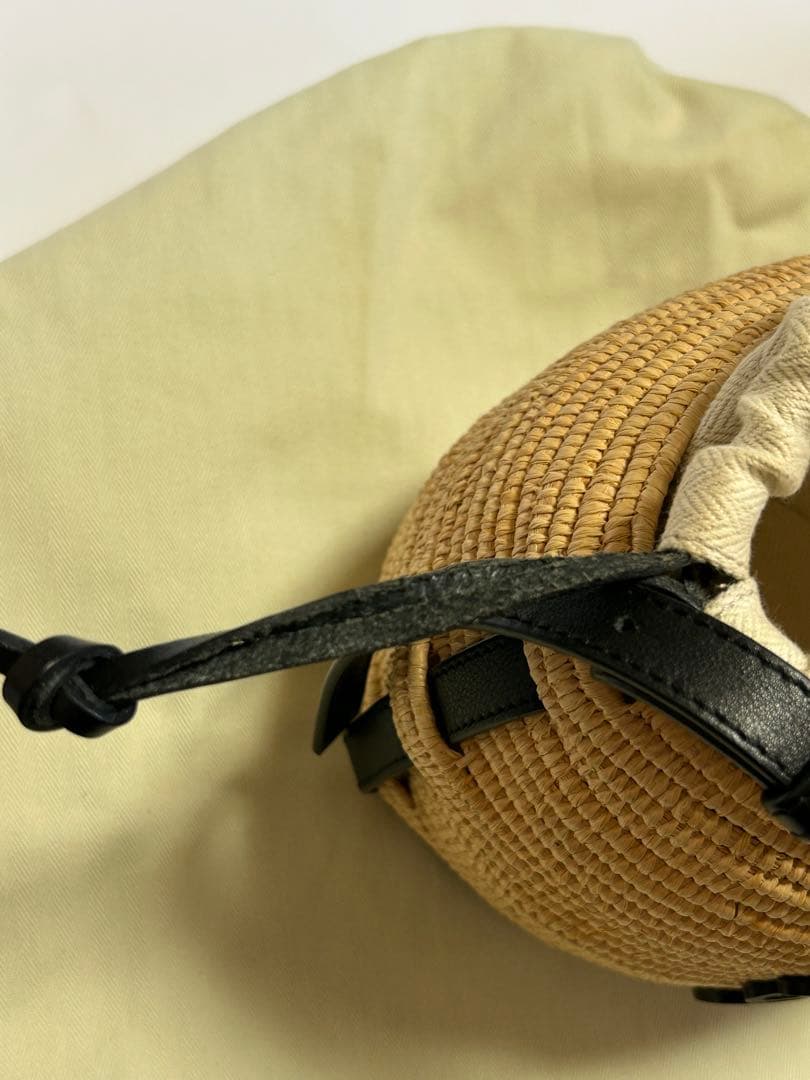 専用出品LOEWEロエべ★ビーハイブ バスケットカゴバッグ ラフィア×カーフ