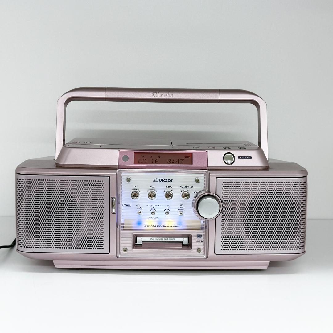 Victor JVC RC-Z1MD-P ピンク CD-MDポータブルシステム