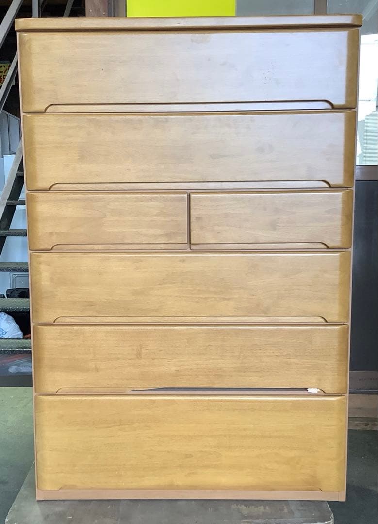 ニトリ ハイチェストオウカ2 90HC LBR 洋服タンス