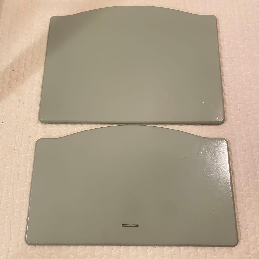 ストッケ　トリップ トラップ　ベビーチェア+ベビーセット+トレイ付　モスグリーン