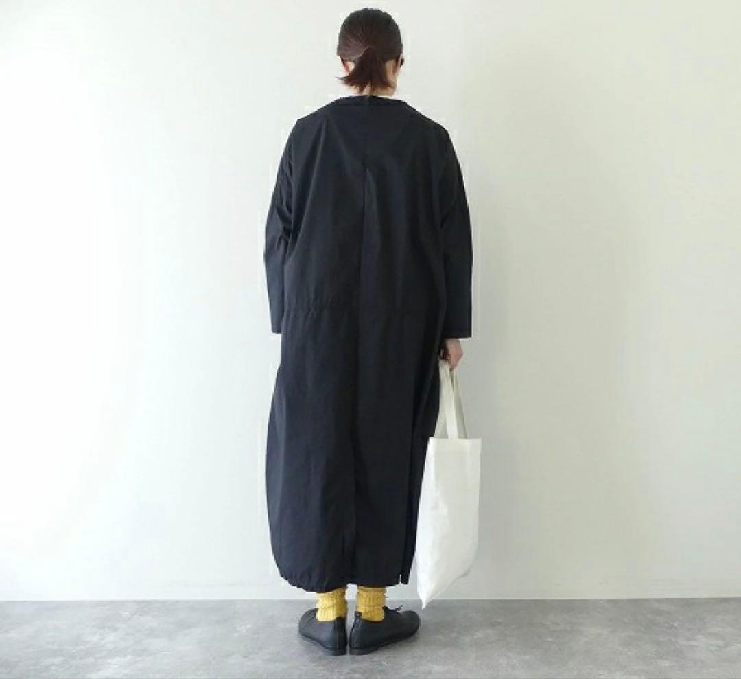 ◆美品◆1.4万◆ICHI◆大きいサイズ感◆ゆったり長袖マキシワンピース◆黒◆F