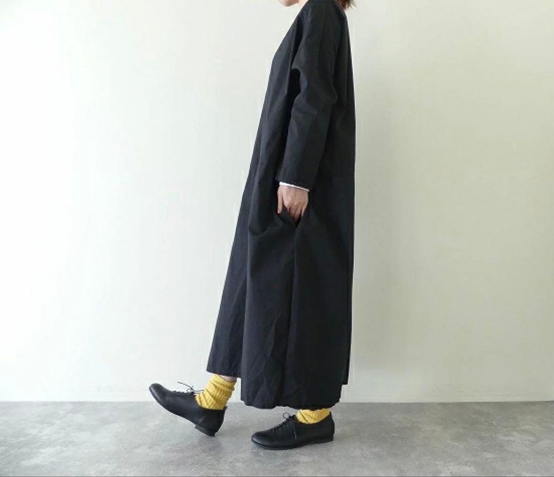 ◆美品◆1.4万◆ICHI◆大きいサイズ感◆ゆったり長袖マキシワンピース◆黒◆F