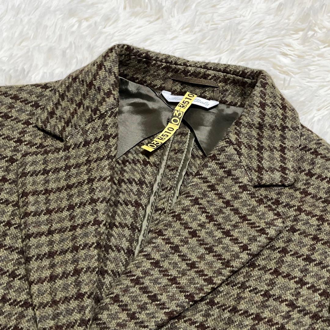 最高級白タグ✨️ マックスマーラ テーラードジャケット カシミヤ グリーン 2XL