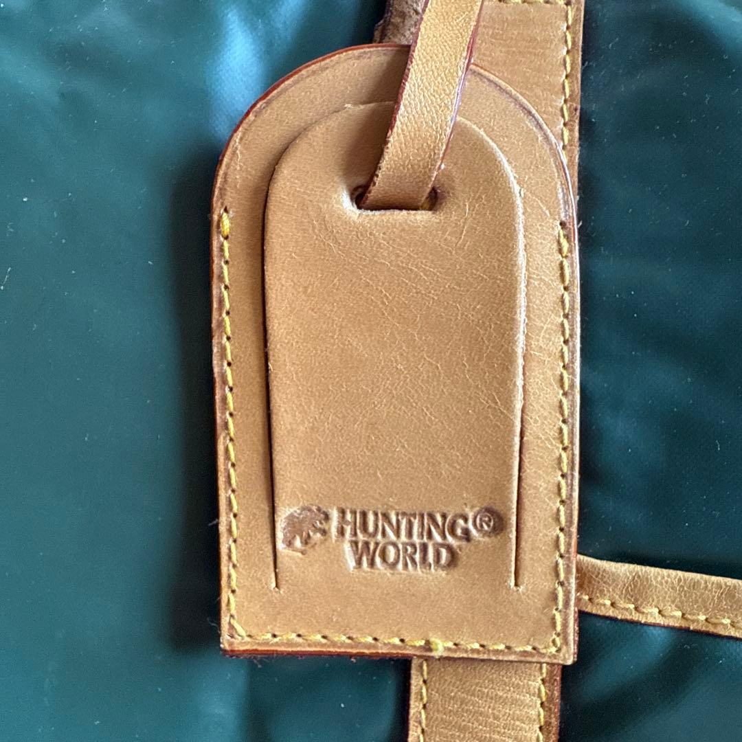 ハンティングワールド　 ボストンバッグ バチューサーパス レザー ショルダー付き