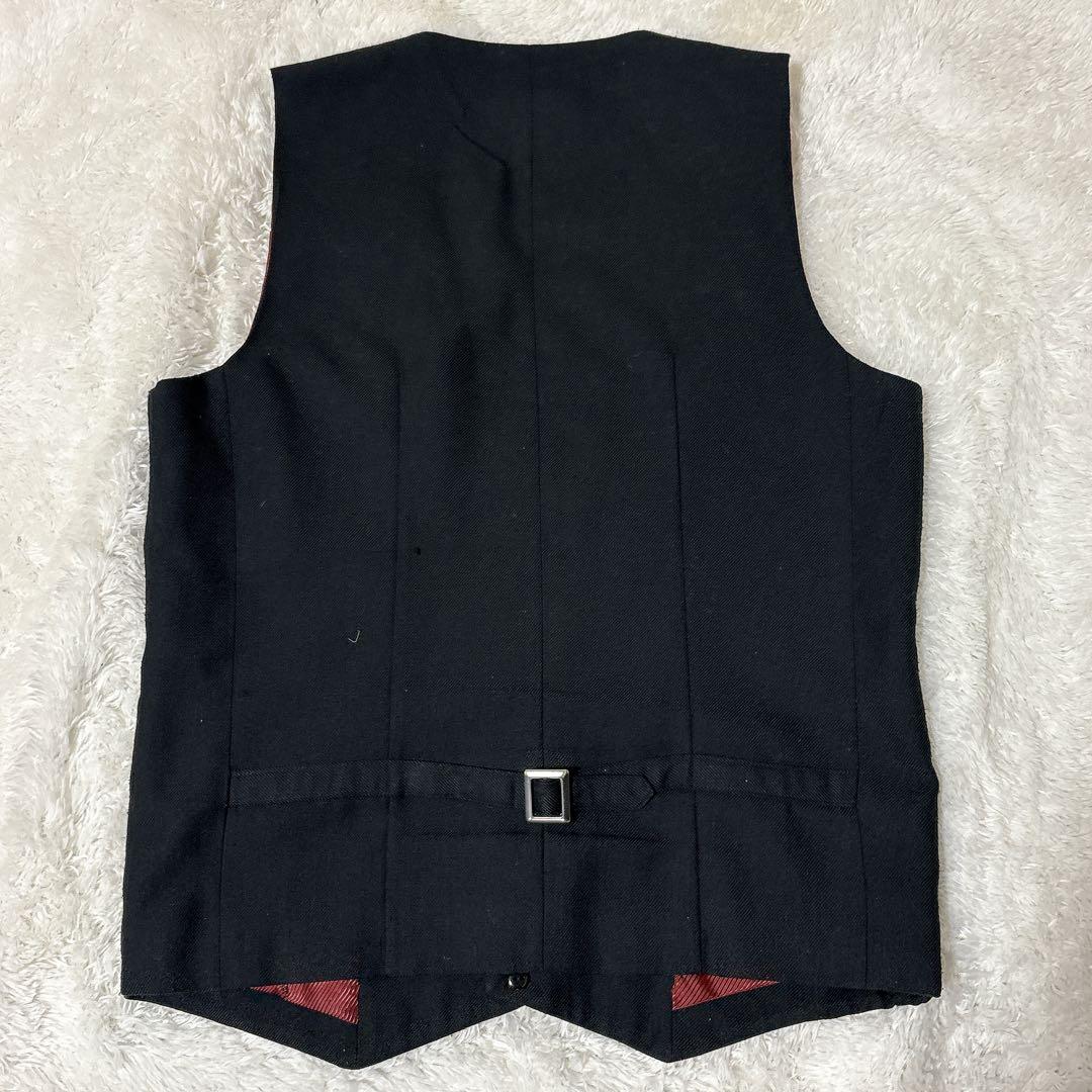 【美品】FULL MARK フルマーク 3ピース 黒 ストライプ Lサイズ