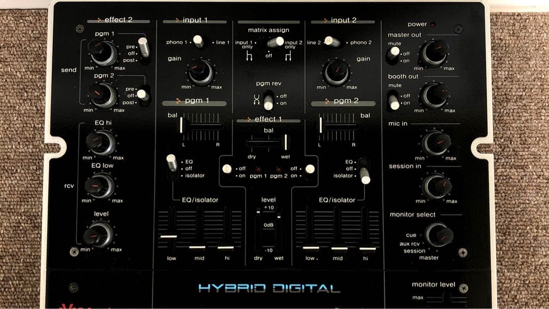 【美品】　Vestax PMC-08Pro ミキシングコントロール、DJミキサー