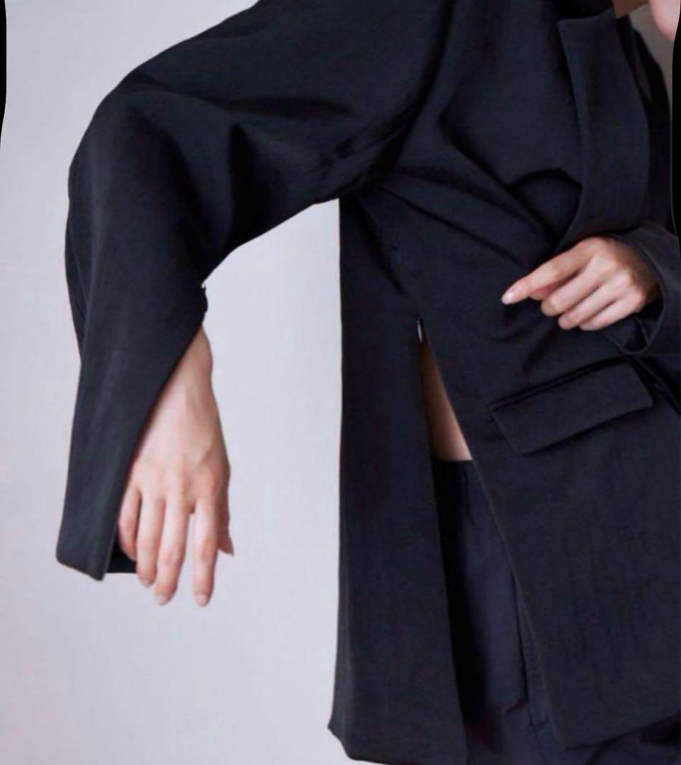 ジャケット・アウター enof twill slit jacket Black L
