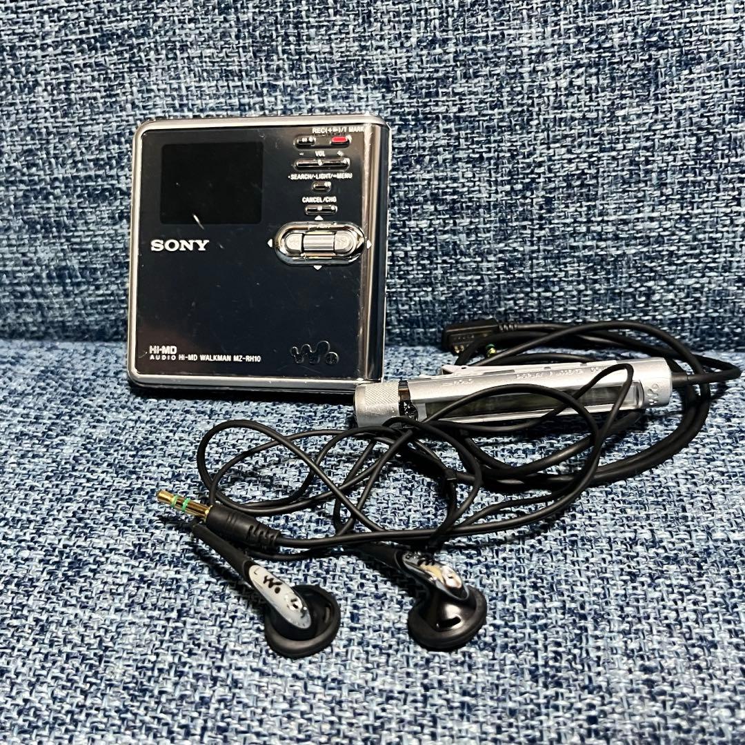 ソニー シルバー 希少 MDプレーヤー動作未確認 MZ-RH10 mz-rh10