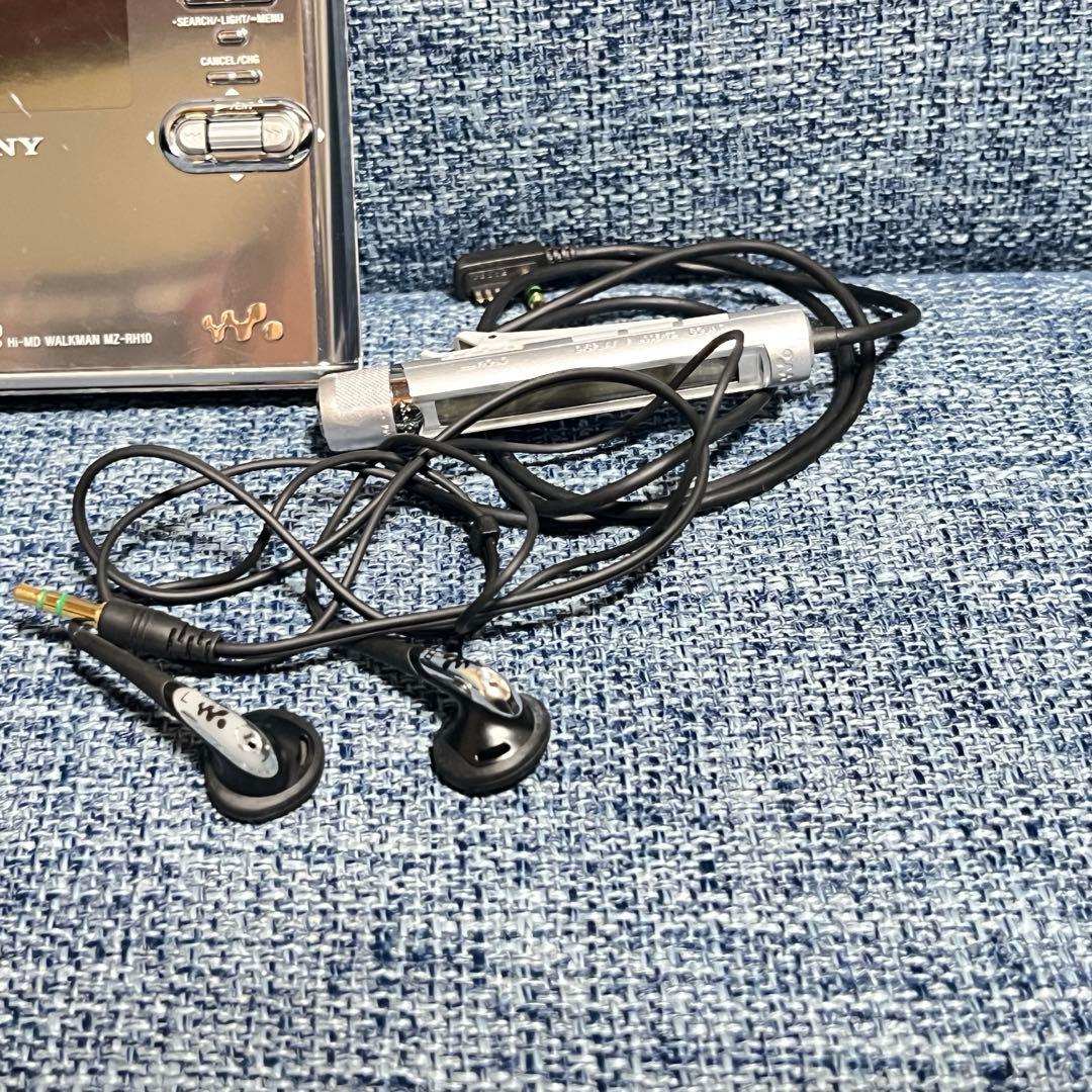 ソニー シルバー 希少 MDプレーヤー動作未確認 MZ-RH10 mz-rh10