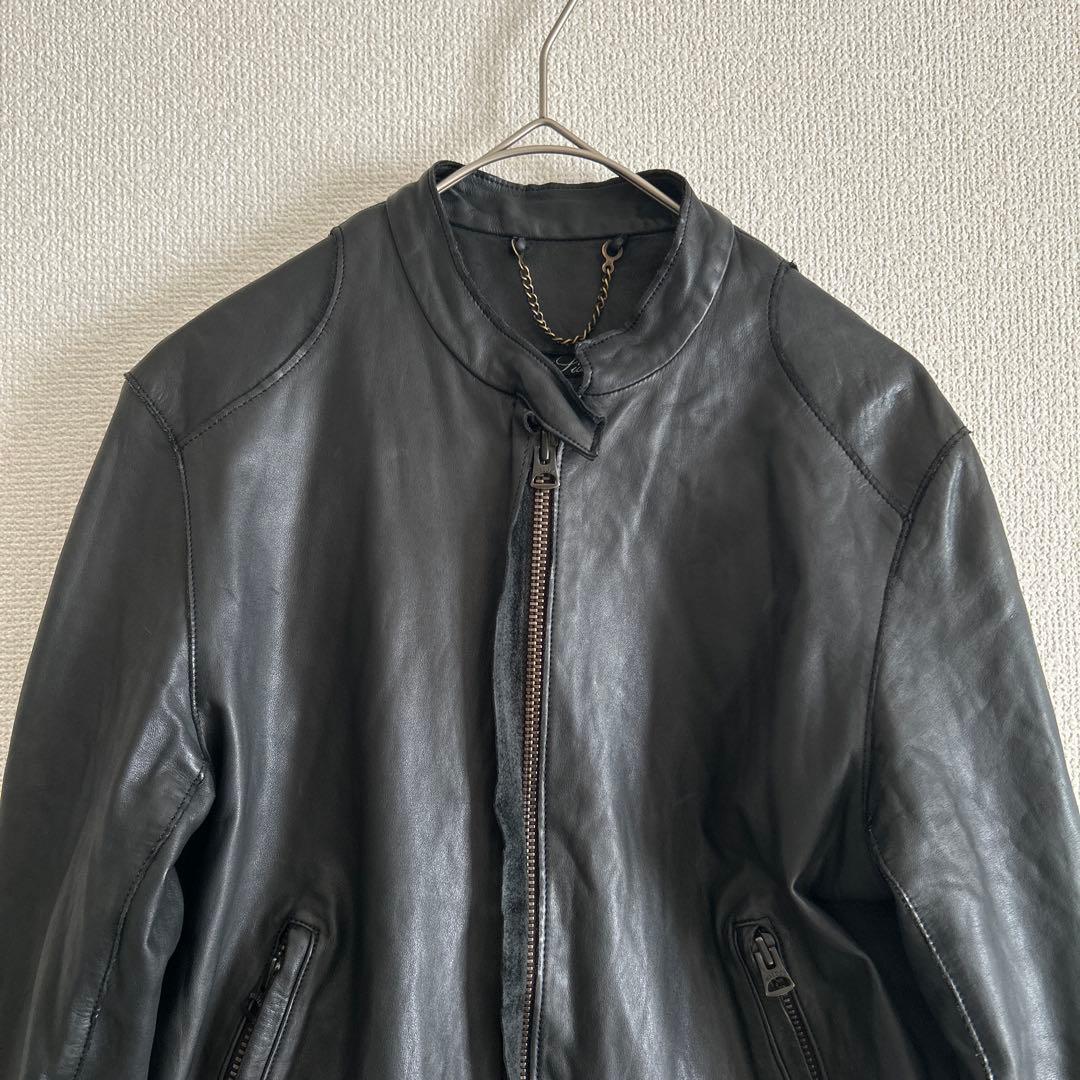 Sisii シシ レザージャケット ライダース シングル XS GACKT 牛革