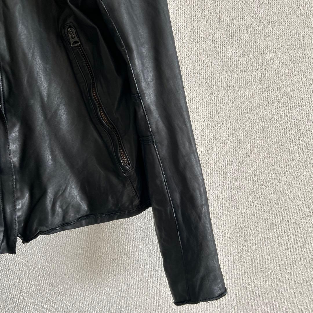 Sisii シシ レザージャケット ライダース シングル XS GACKT 牛革
