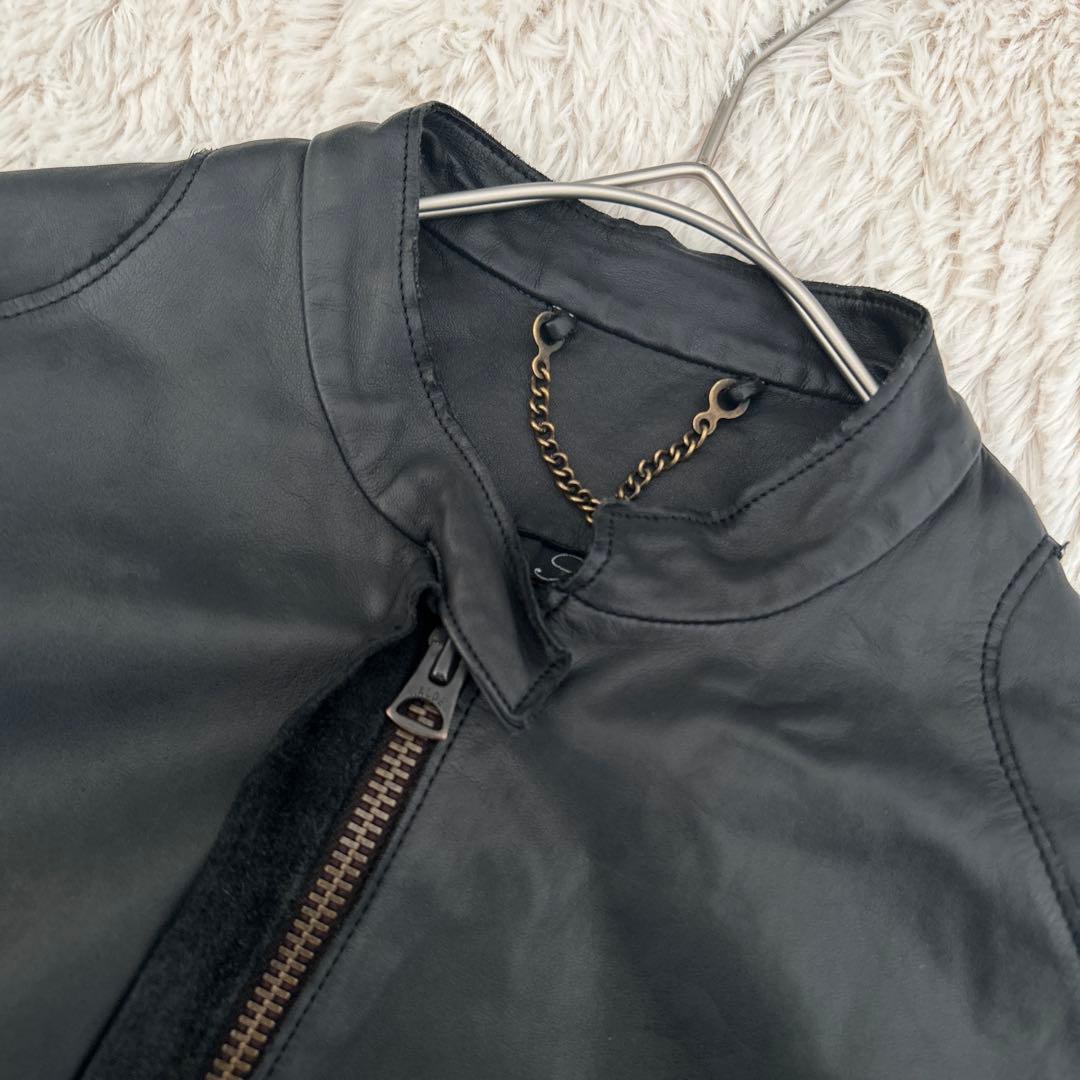 Sisii シシ レザージャケット ライダース シングル XS GACKT 牛革