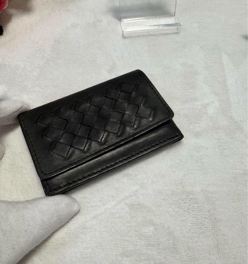 ボッテガ　イントレチャート　カードケース　レザー　本革