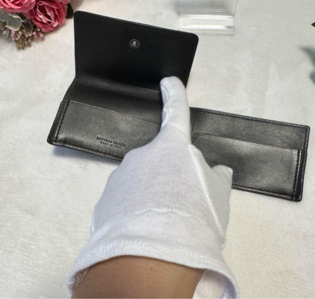 ボッテガ　イントレチャート　カードケース　レザー　本革