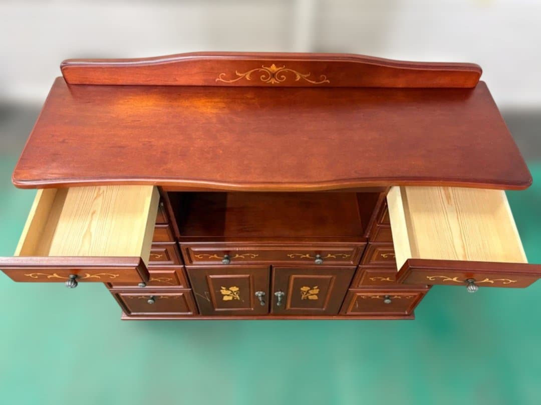 ま*ん様 イタリア調　サイドボード　象嵌細工　チェスト　キャビネット　アンティー