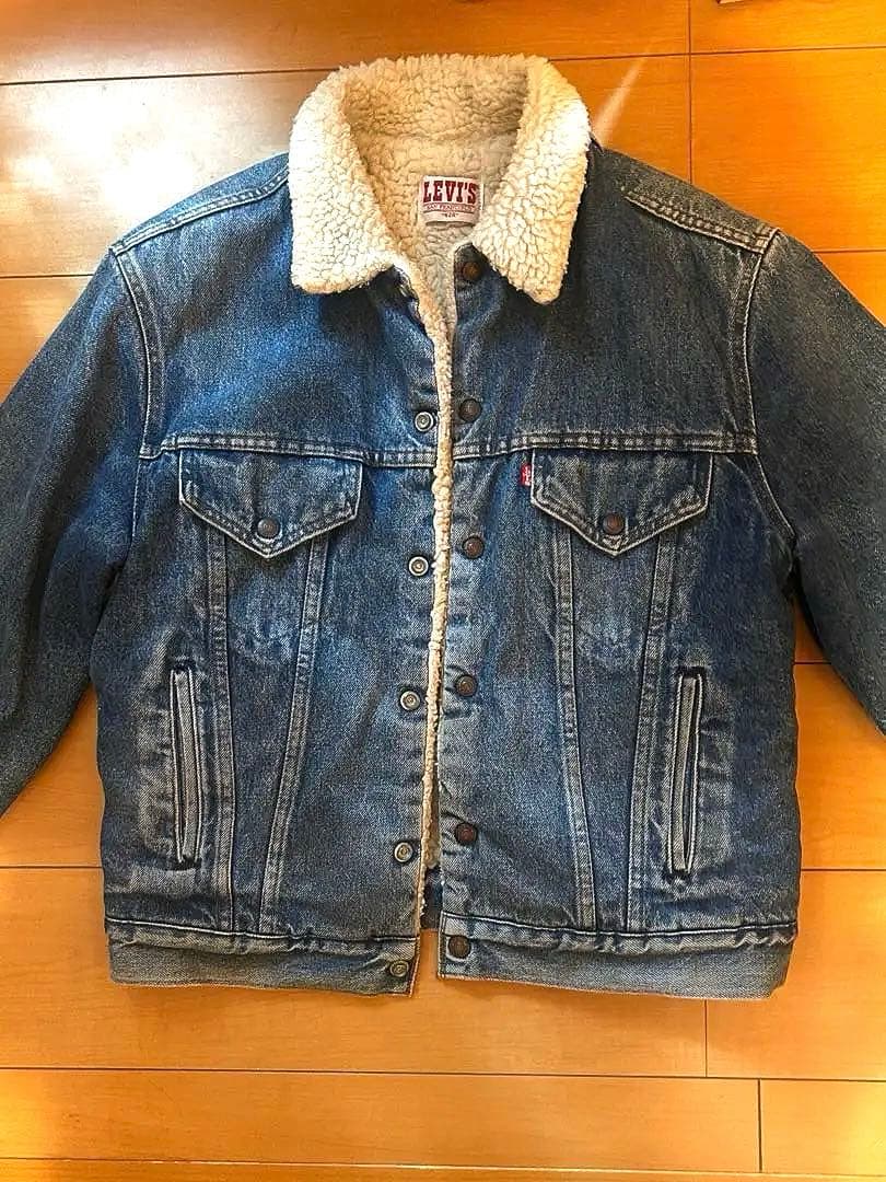 80s LEVI'S ボア付きデニムジャケット アメリカ製