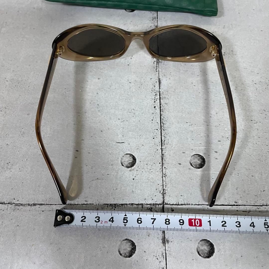 グッチ　Gロゴ　ヴィンテージ　サングラス　オーバル フルリム　クリアブラウン