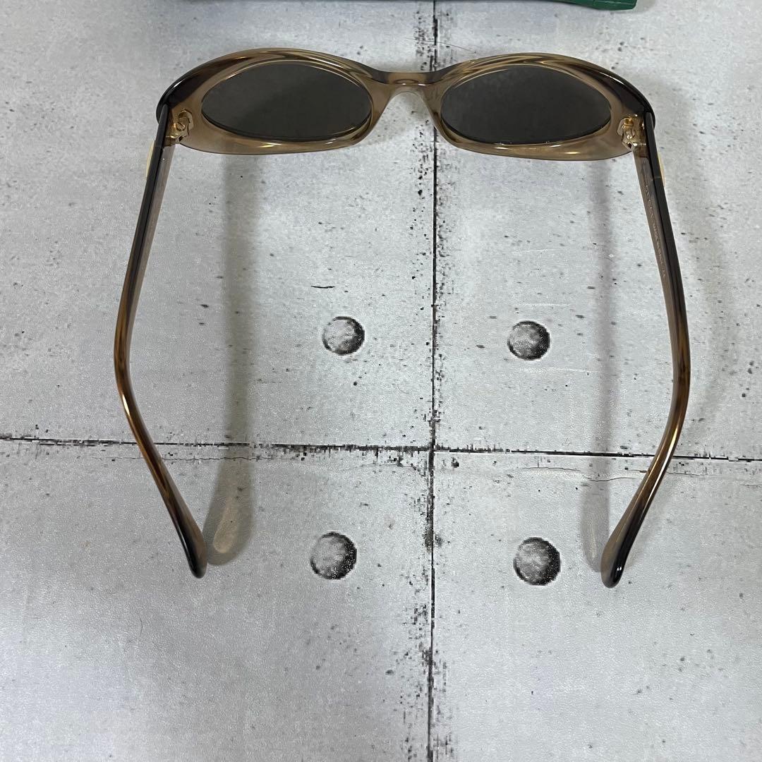 グッチ　Gロゴ　ヴィンテージ　サングラス　オーバル フルリム　クリアブラウン