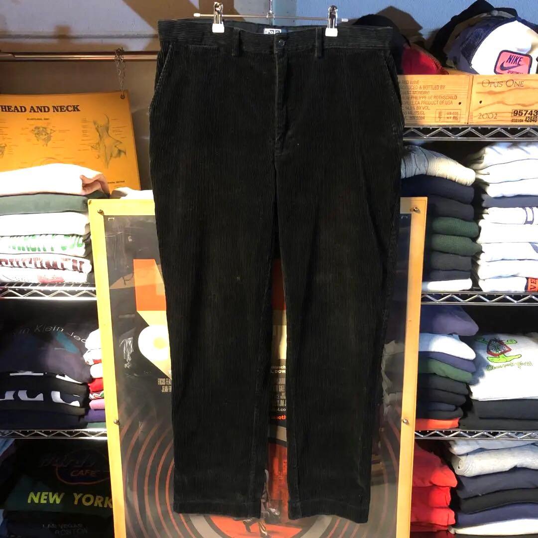 ハルキの古着 ゴールデンサイズ 黒コーズ スラックス ラルフローレン