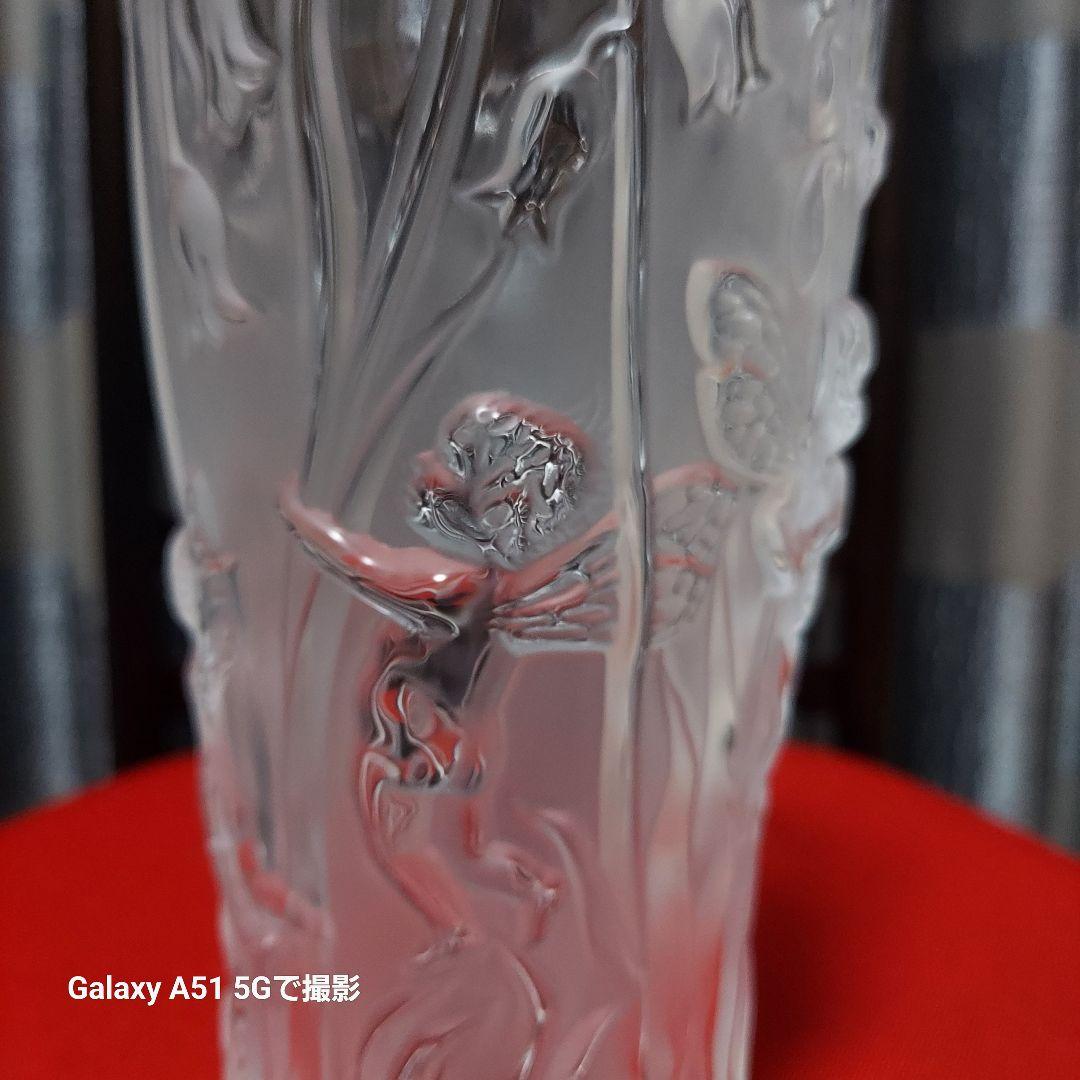 断捨離ラリック花瓶　飾ってました　高さ20㎝弱　一輪挿しにも　少しの束のお花にも