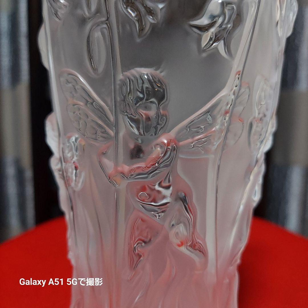 断捨離ラリック花瓶　飾ってました　高さ20㎝弱　一輪挿しにも　少しの束のお花にも