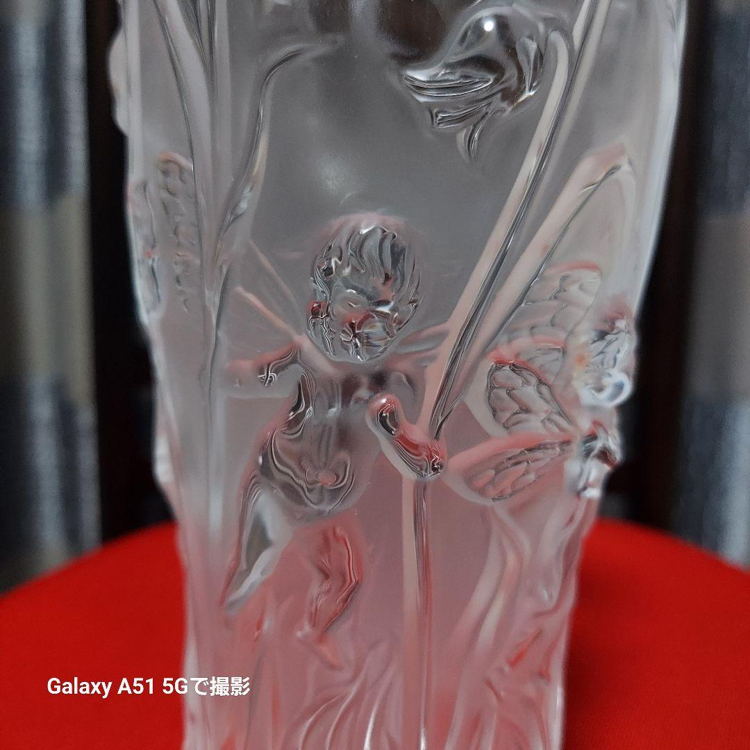 断捨離ラリック花瓶　飾ってました　高さ20㎝弱　一輪挿しにも　少しの束のお花にも