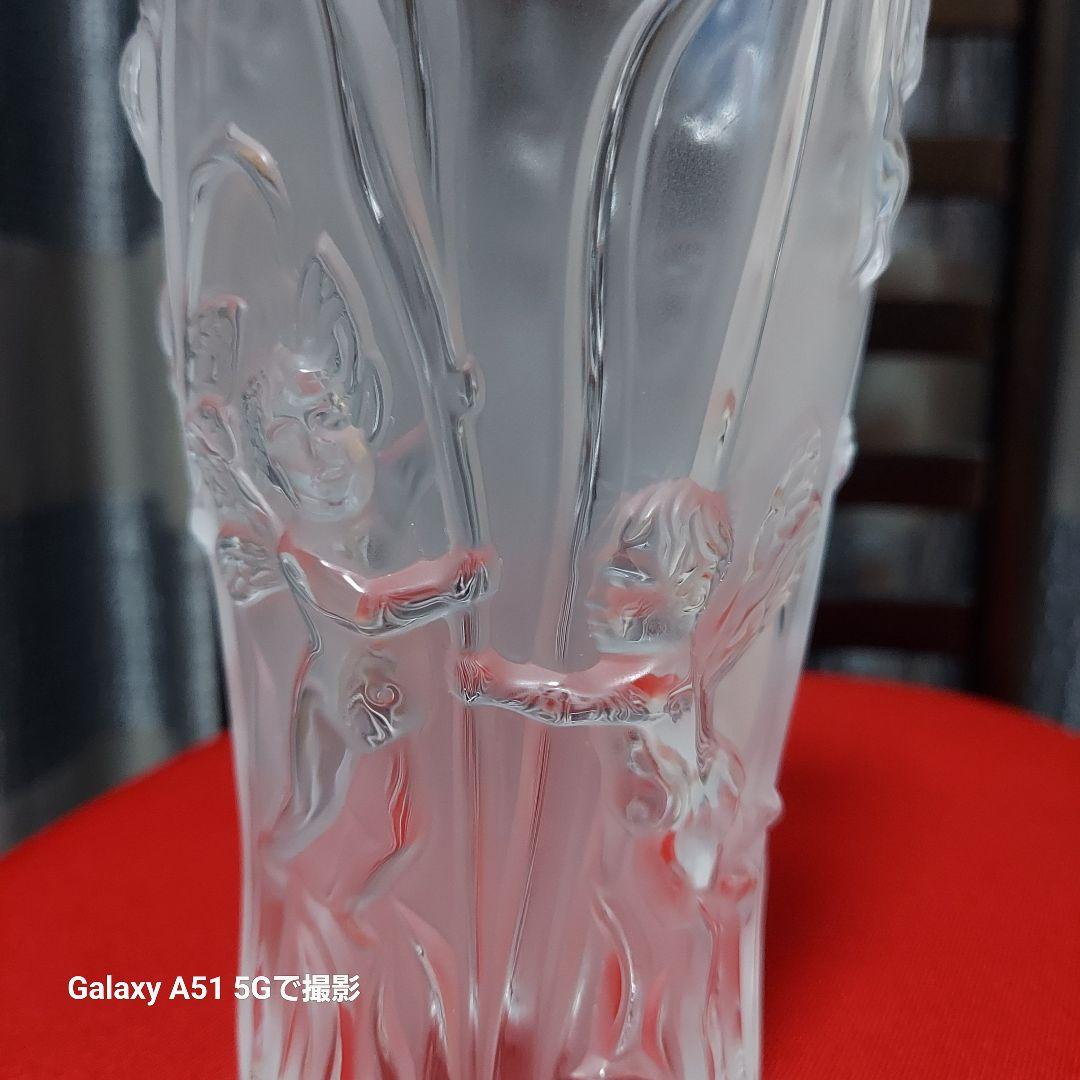 断捨離ラリック花瓶　飾ってました　高さ20㎝弱　一輪挿しにも　少しの束のお花にも