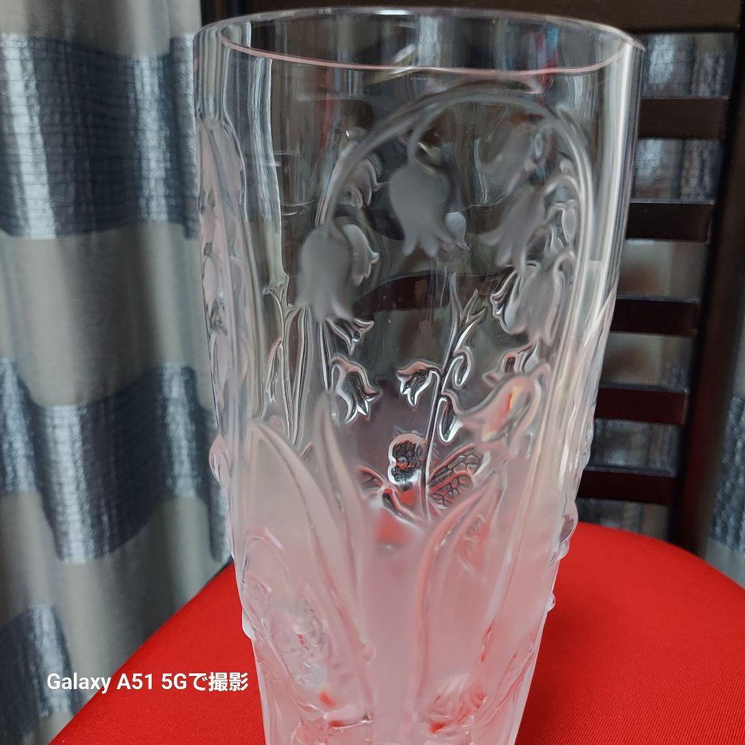 断捨離ラリック花瓶　飾ってました　高さ20㎝弱　一輪挿しにも　少しの束のお花にも