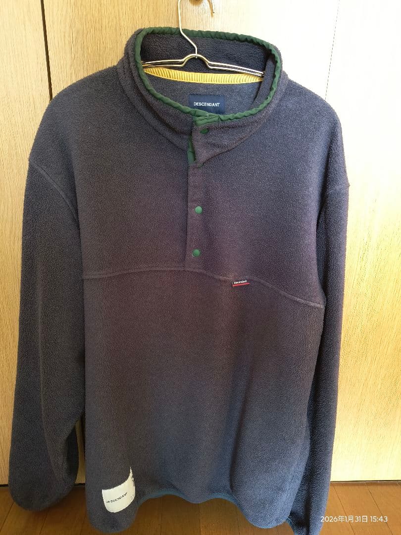 DESCENDANT HUMMING FLEECE Sサイズ2