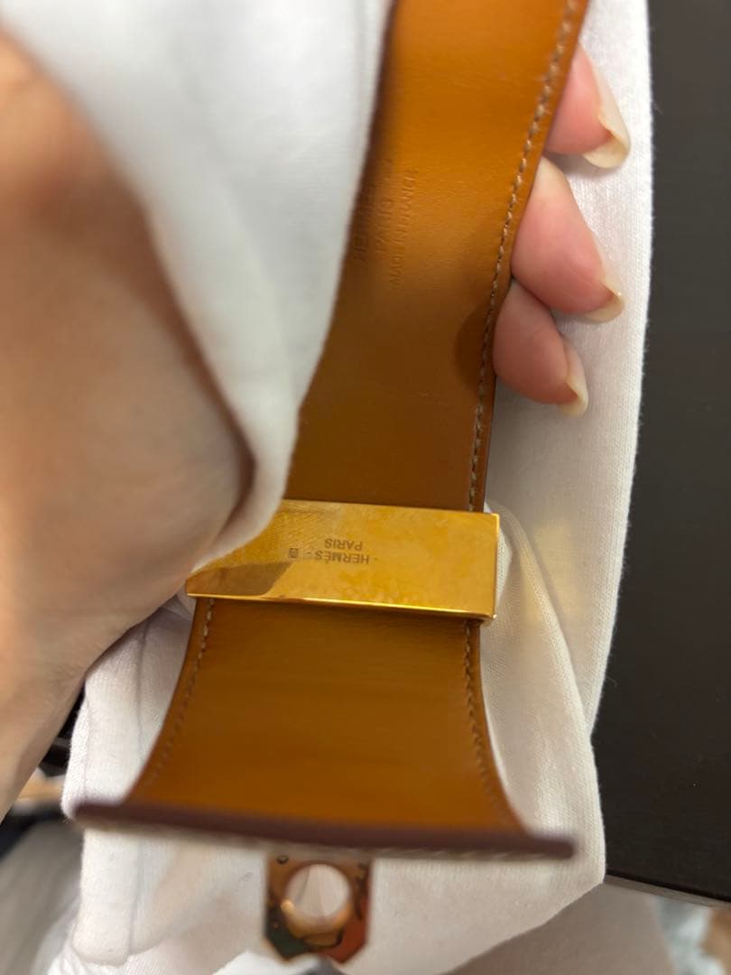 匿名エルメス コリエドシアン ブレスレット バングル リザード エキゾチック希少