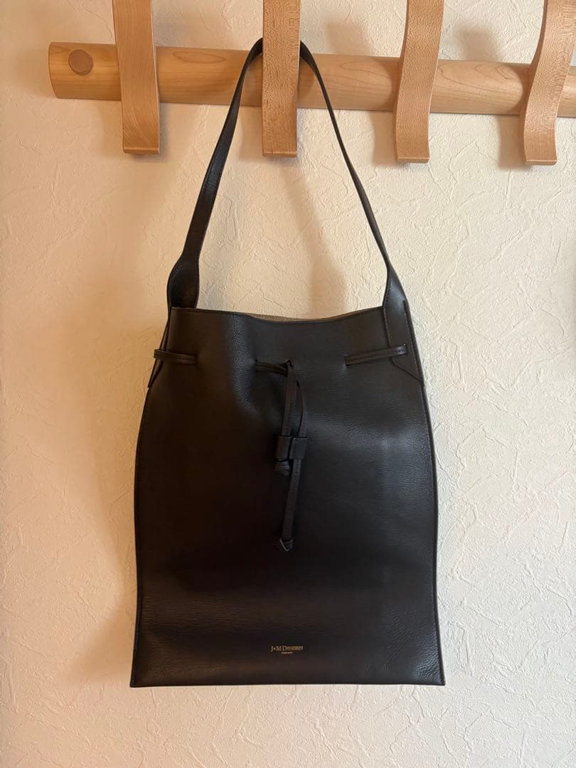 J&M DAVIDSON レザー トートバッグ ダークブラウン