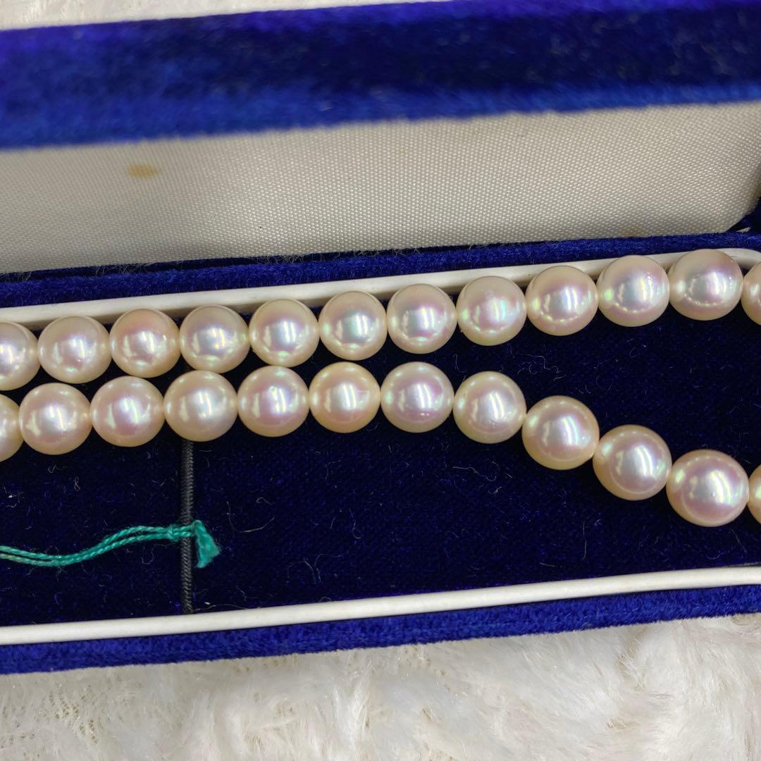 真珠 ネックレス 金留め具