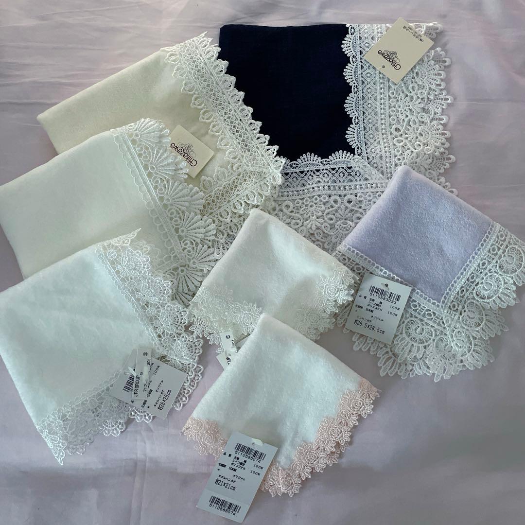近沢レース　ハンカチ　7枚セット