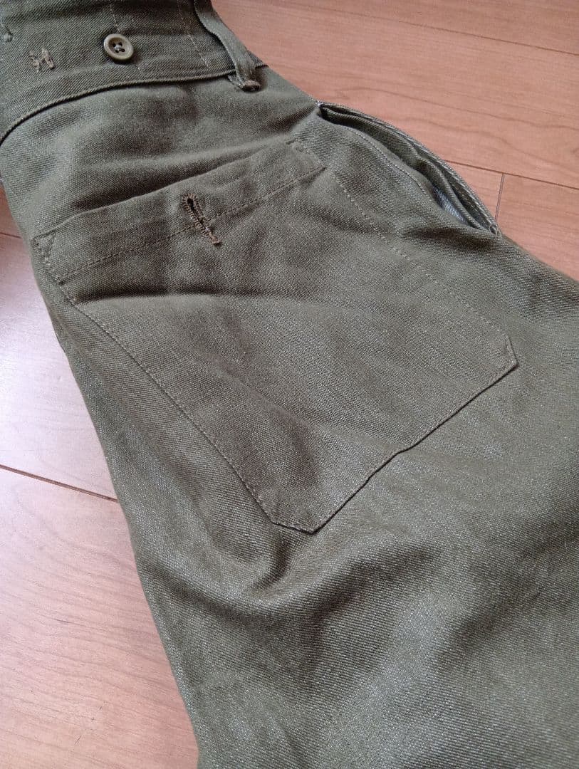 WAIPER グリーンデニム カーゴパンツ　サイズ8